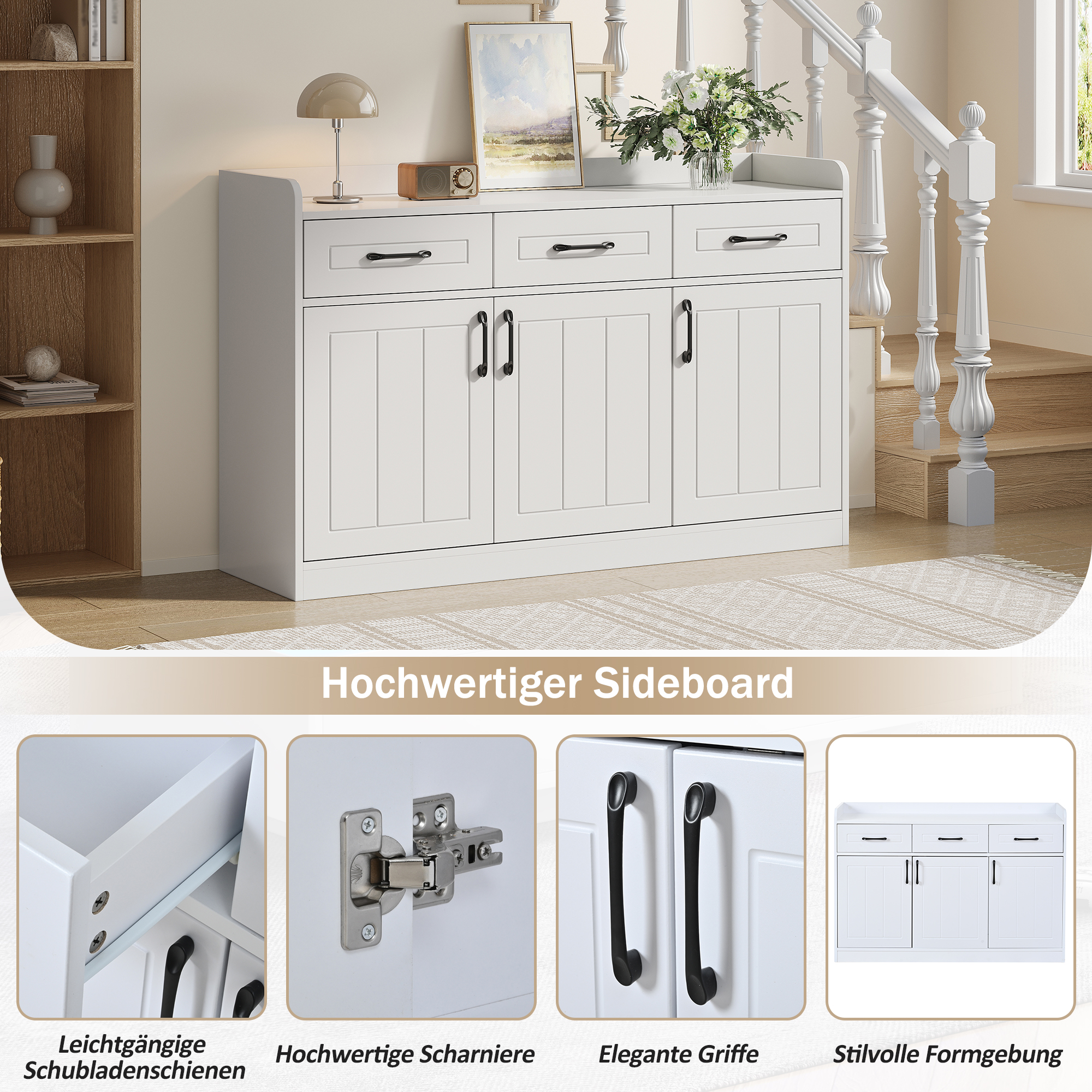 Meuble dans un salon moderne