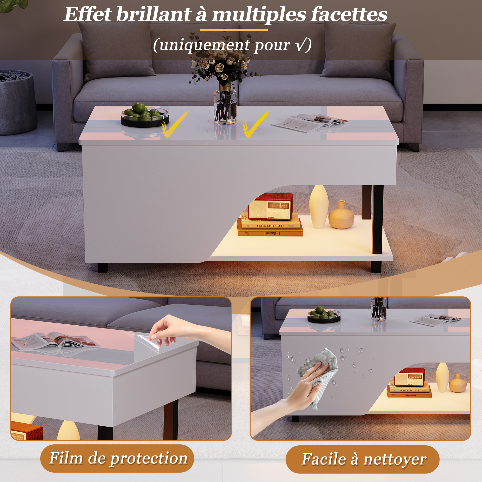 Détail du table basse
