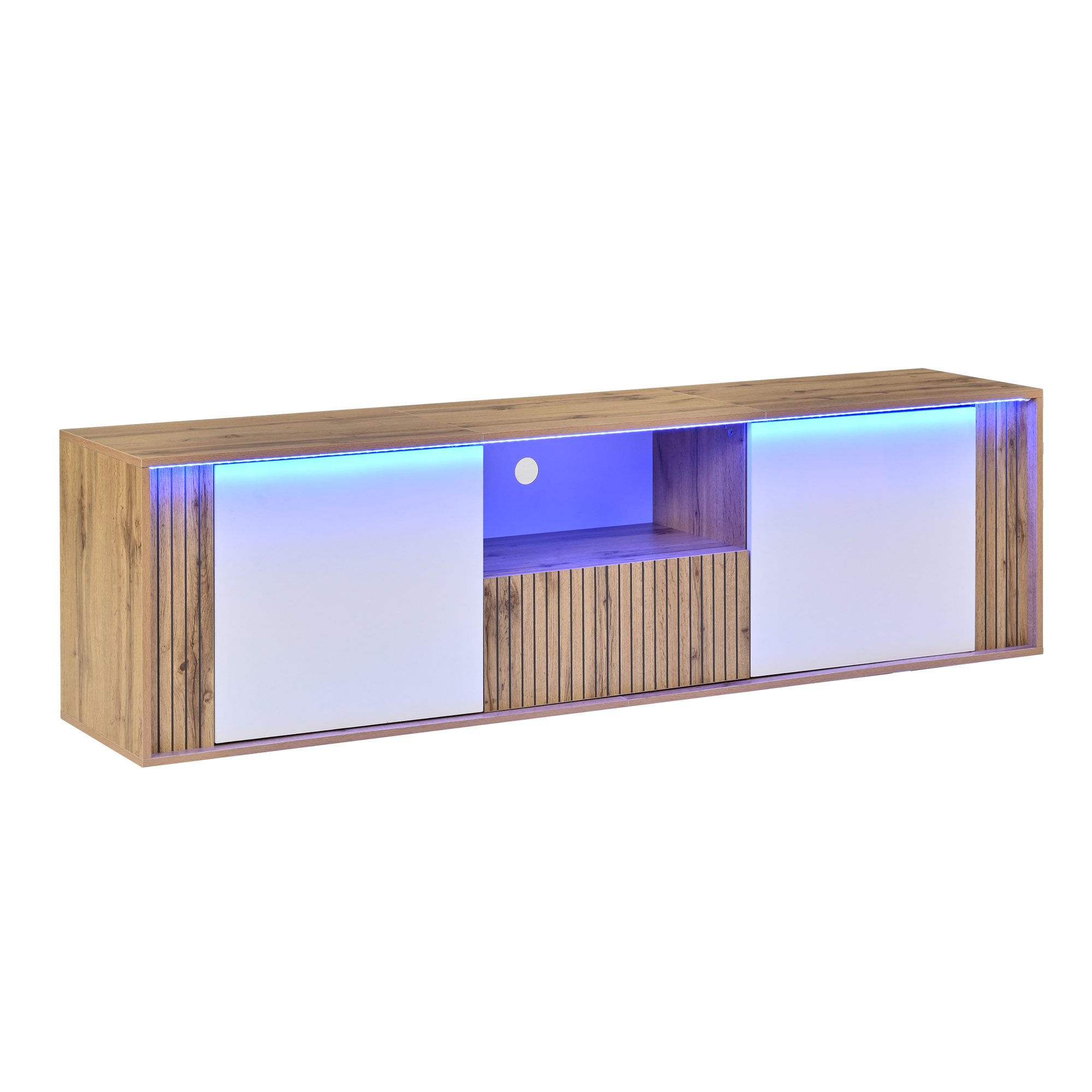 Standfernsehschrank, Lowboard Mit 2 Schranktüren 1
