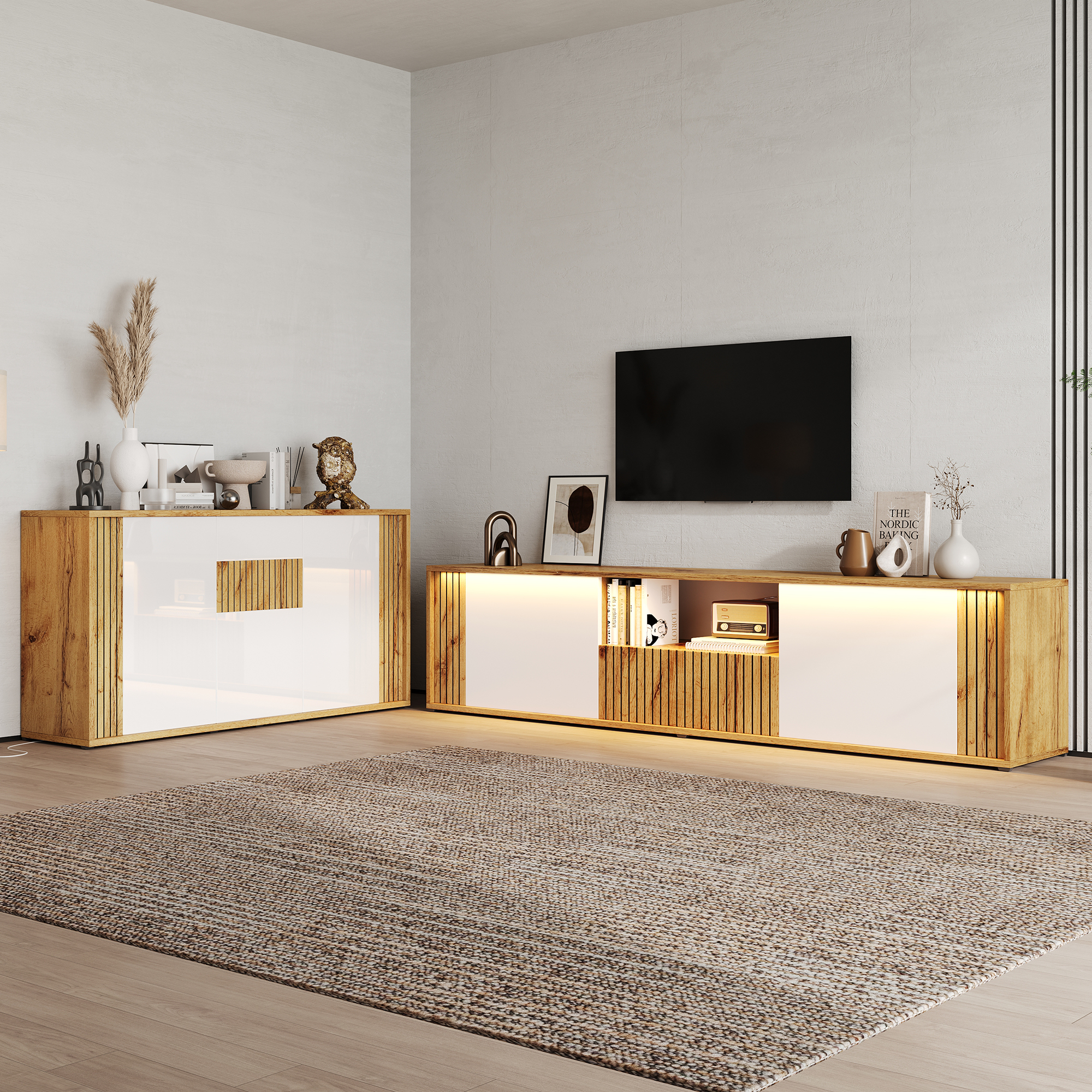 Ein Zwei Türen und eine Schublade TV-Schrank (180×