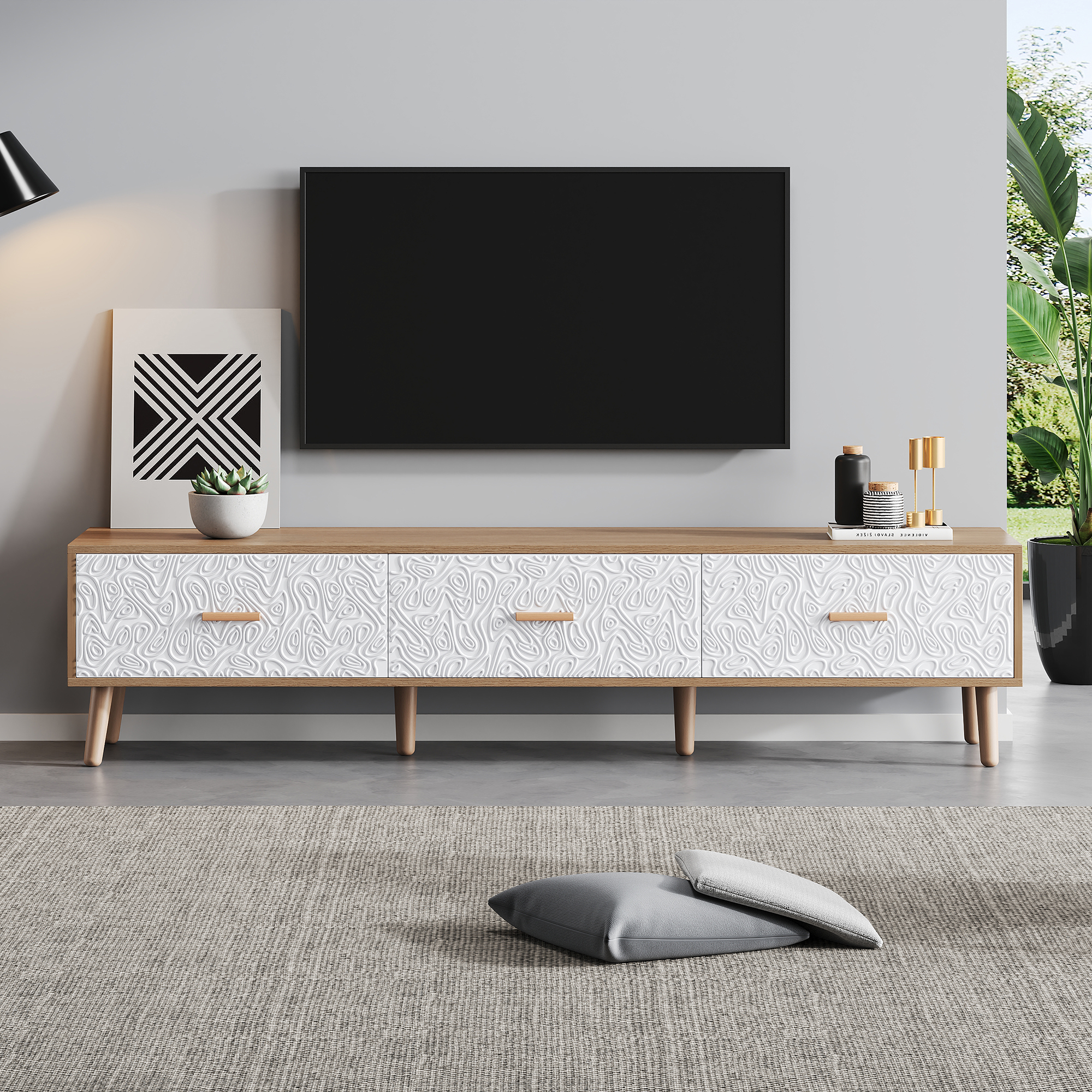 Vue principale du meuble TV