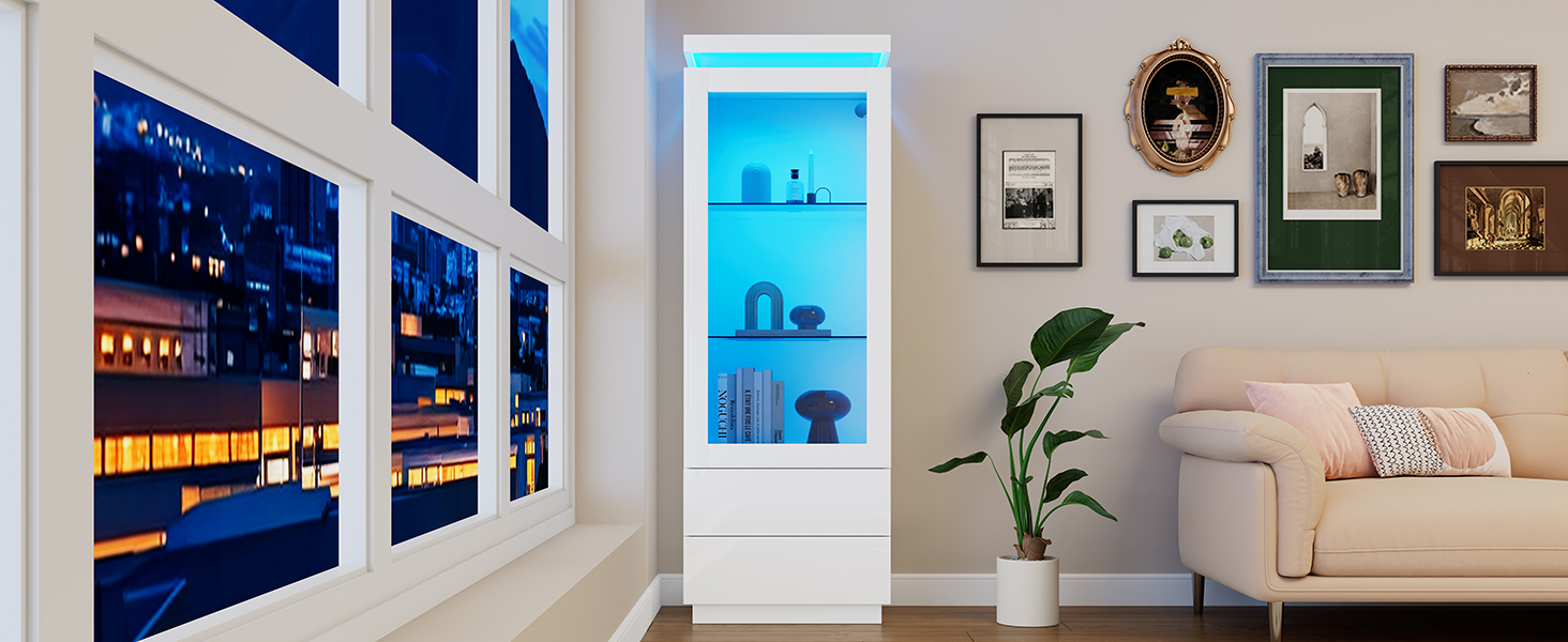 Détail du vitrine