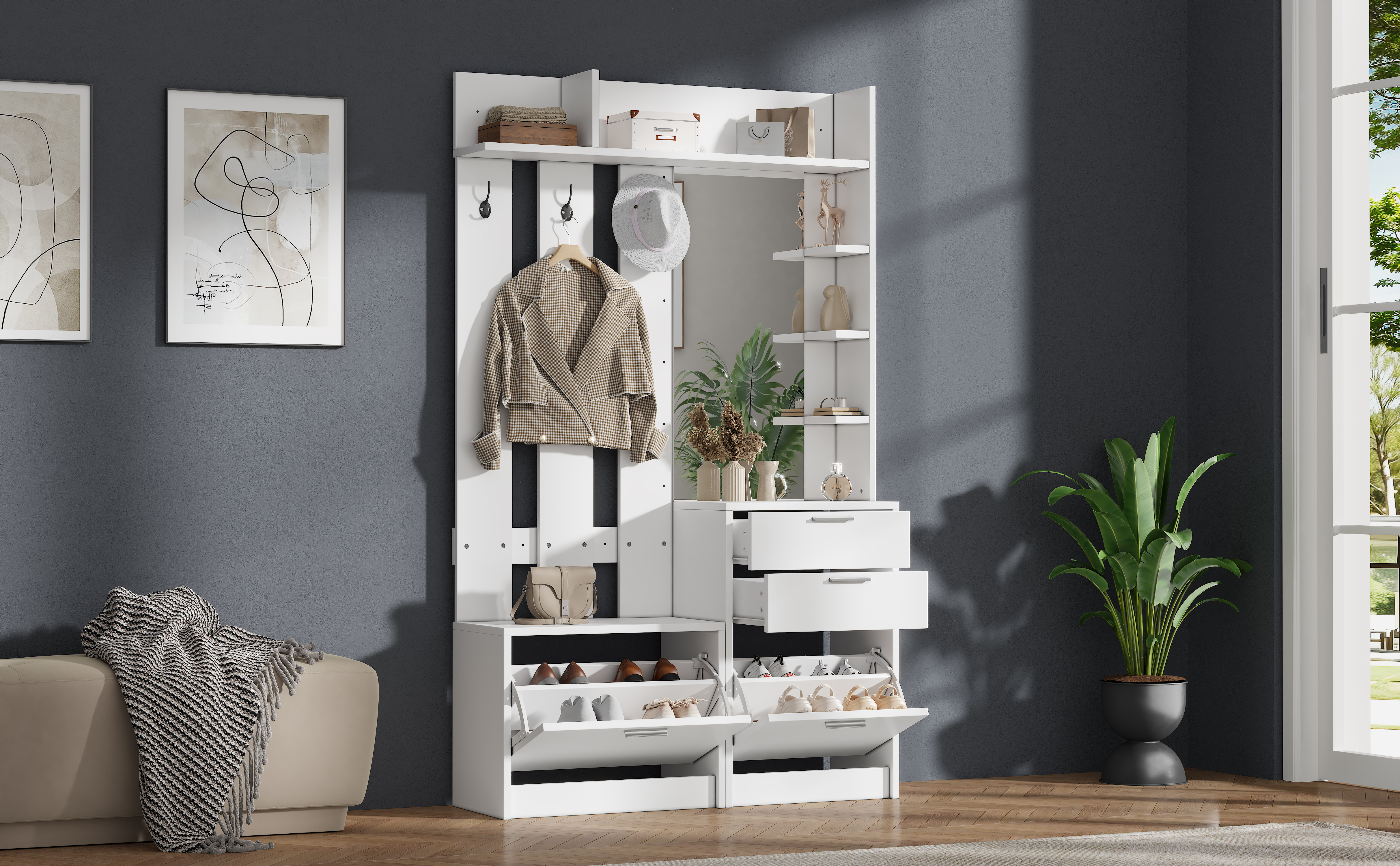 Détail du miroir