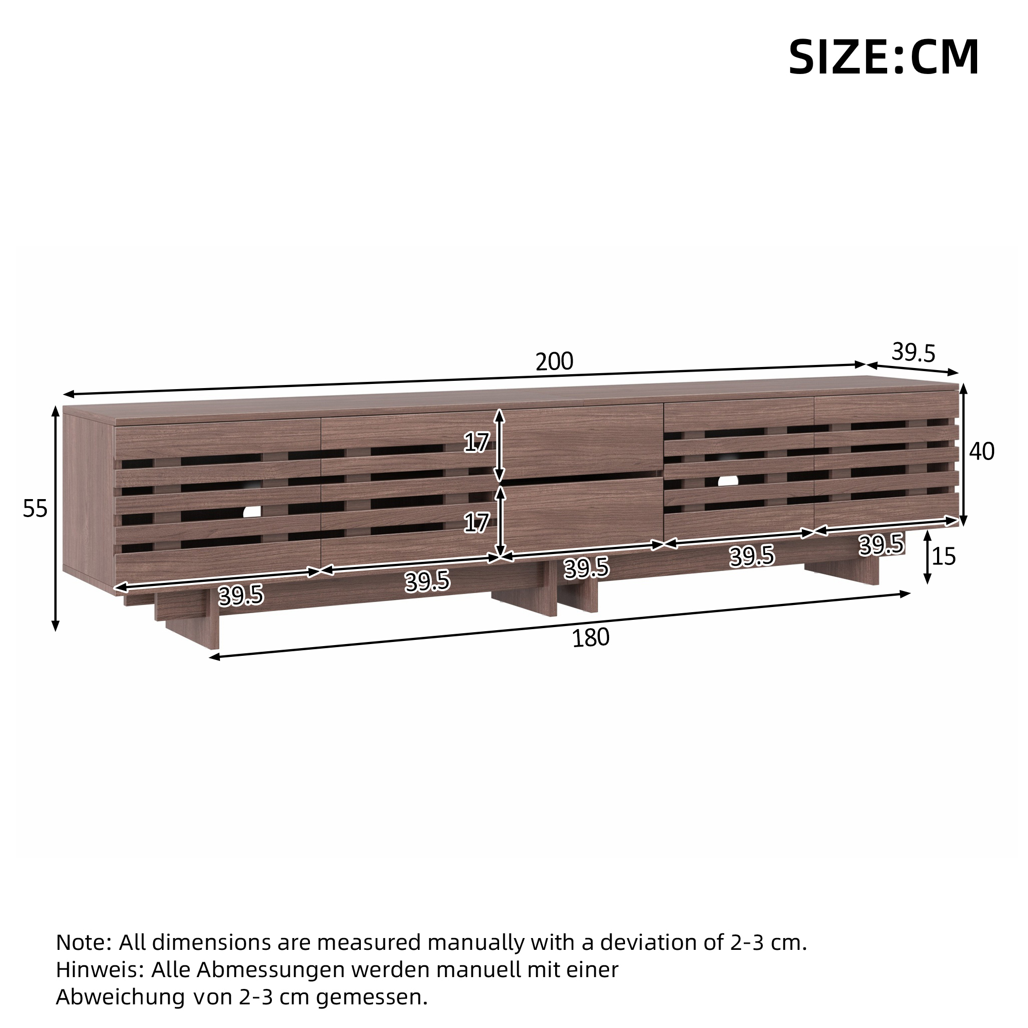 Dimensions du meuble TV