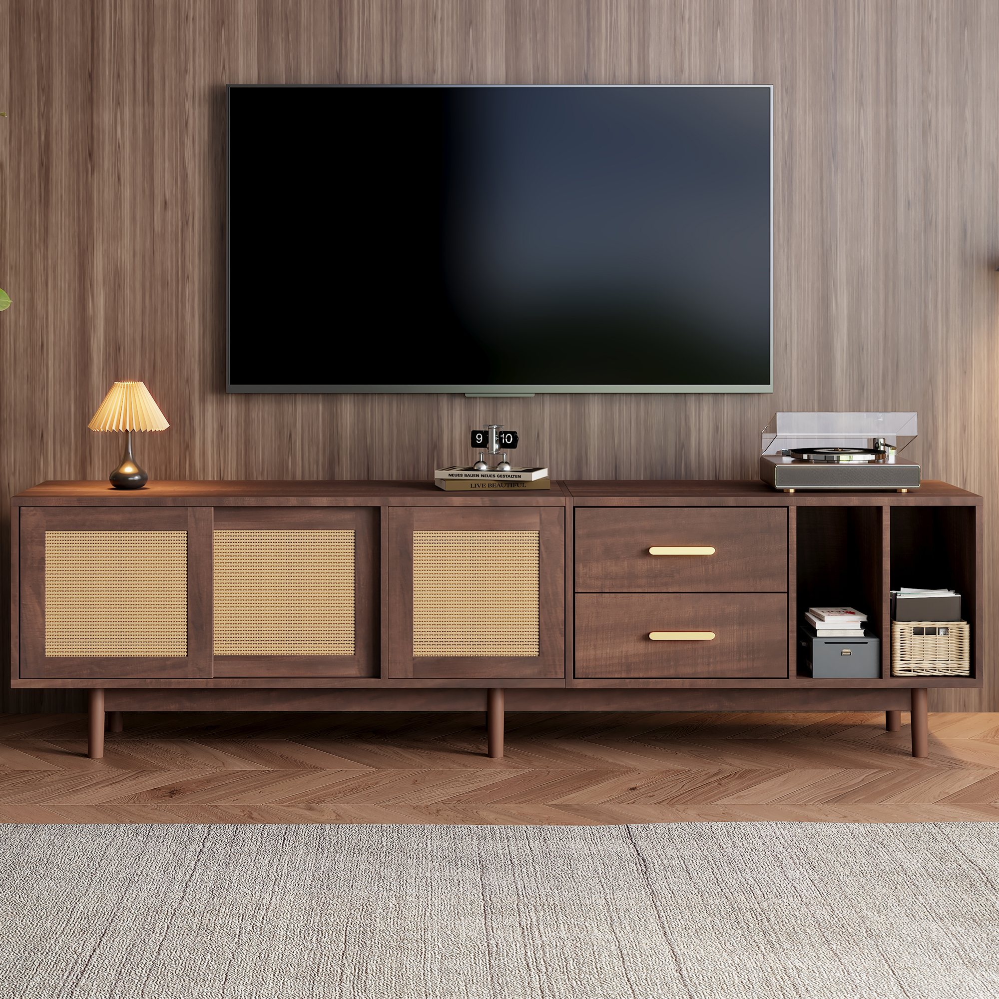 190 x 40 x 52 cm Lagerschrank, Lowboard-TV-Schrank