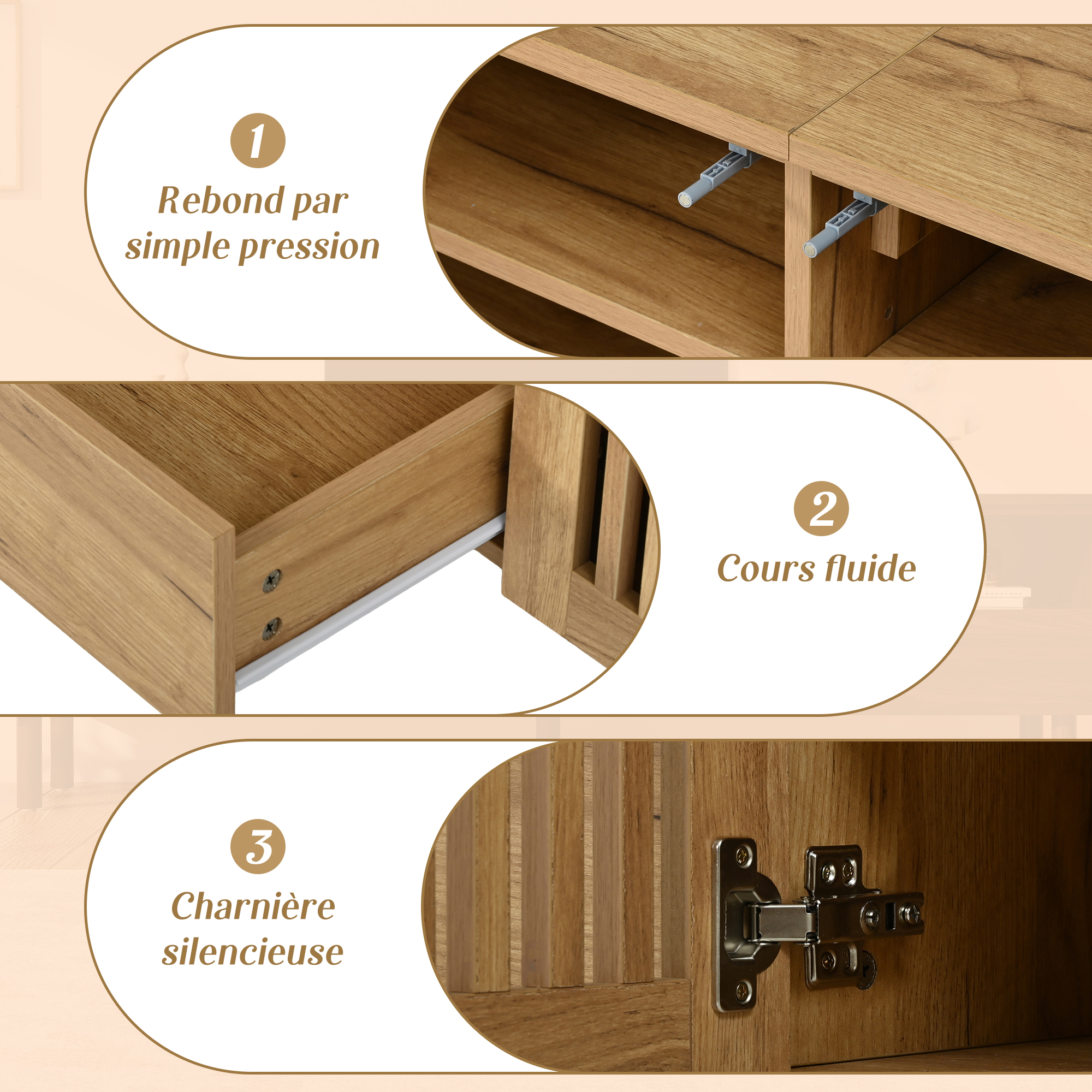 Rangement meuble TV