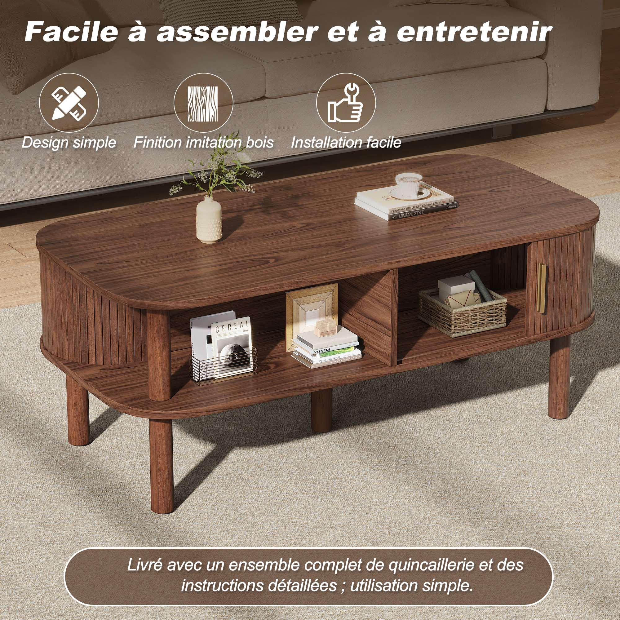 Détail du table basse