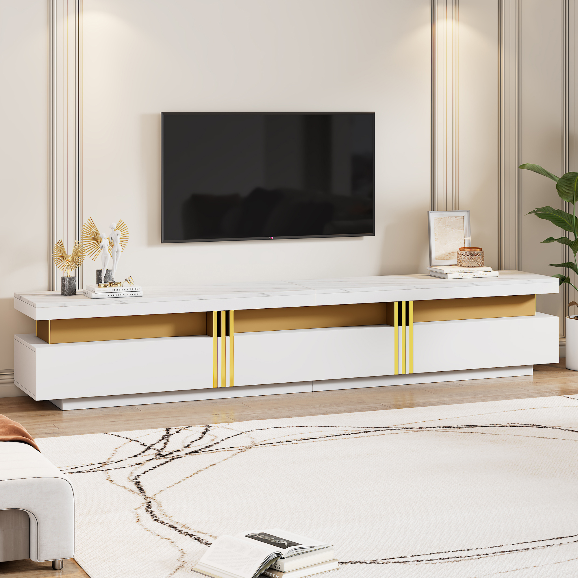 =N625P213324325W  Moderner Lowboard TV-Schrank mit