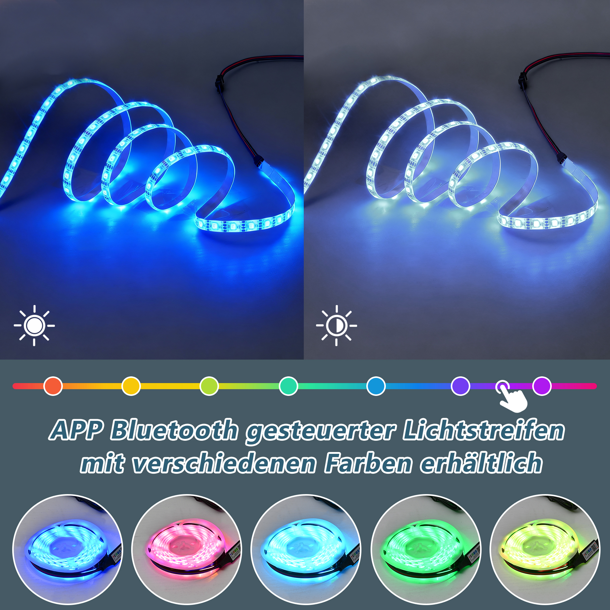 Détail de la finition brillante