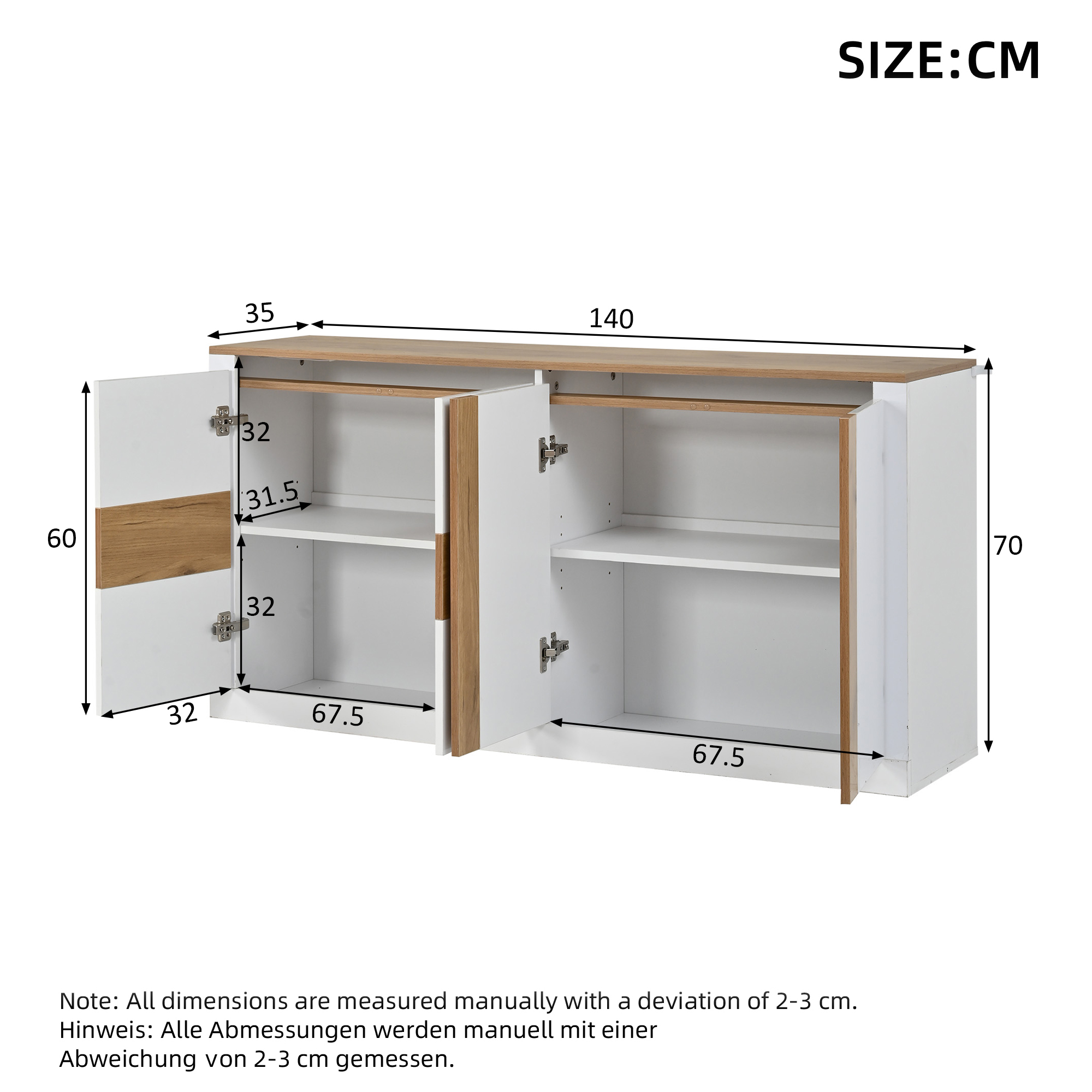 Dimensions du buffet