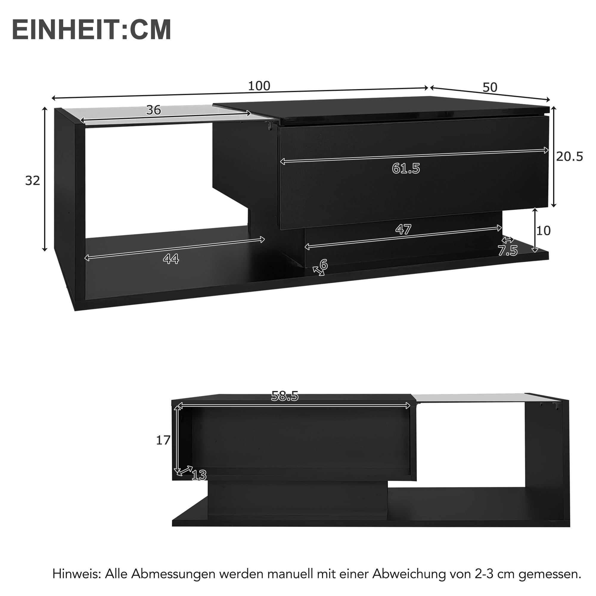 Dimensions du table basse