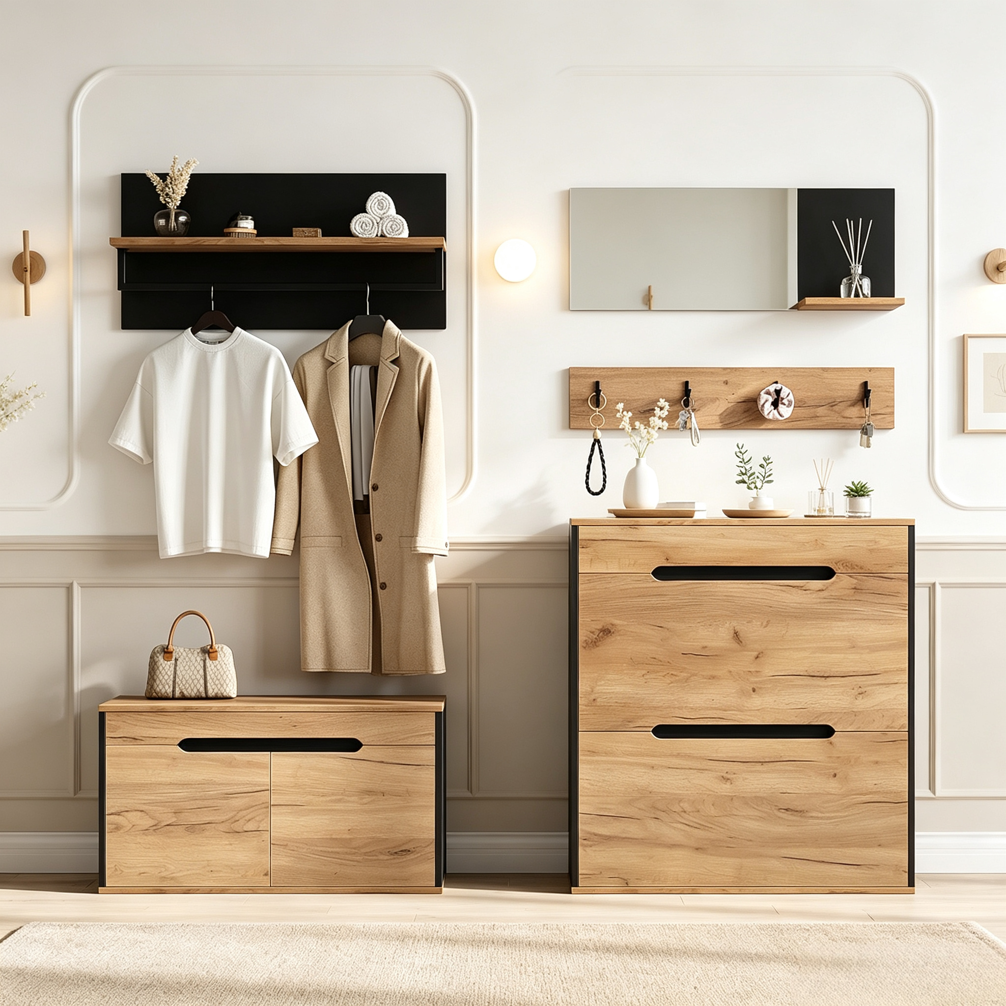 Banc de rangement pour chaussures