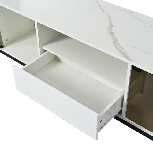 Consolle legno naturale cedro shabby con 2 cassetti + 2 ripiani cm105 | Gelsomini