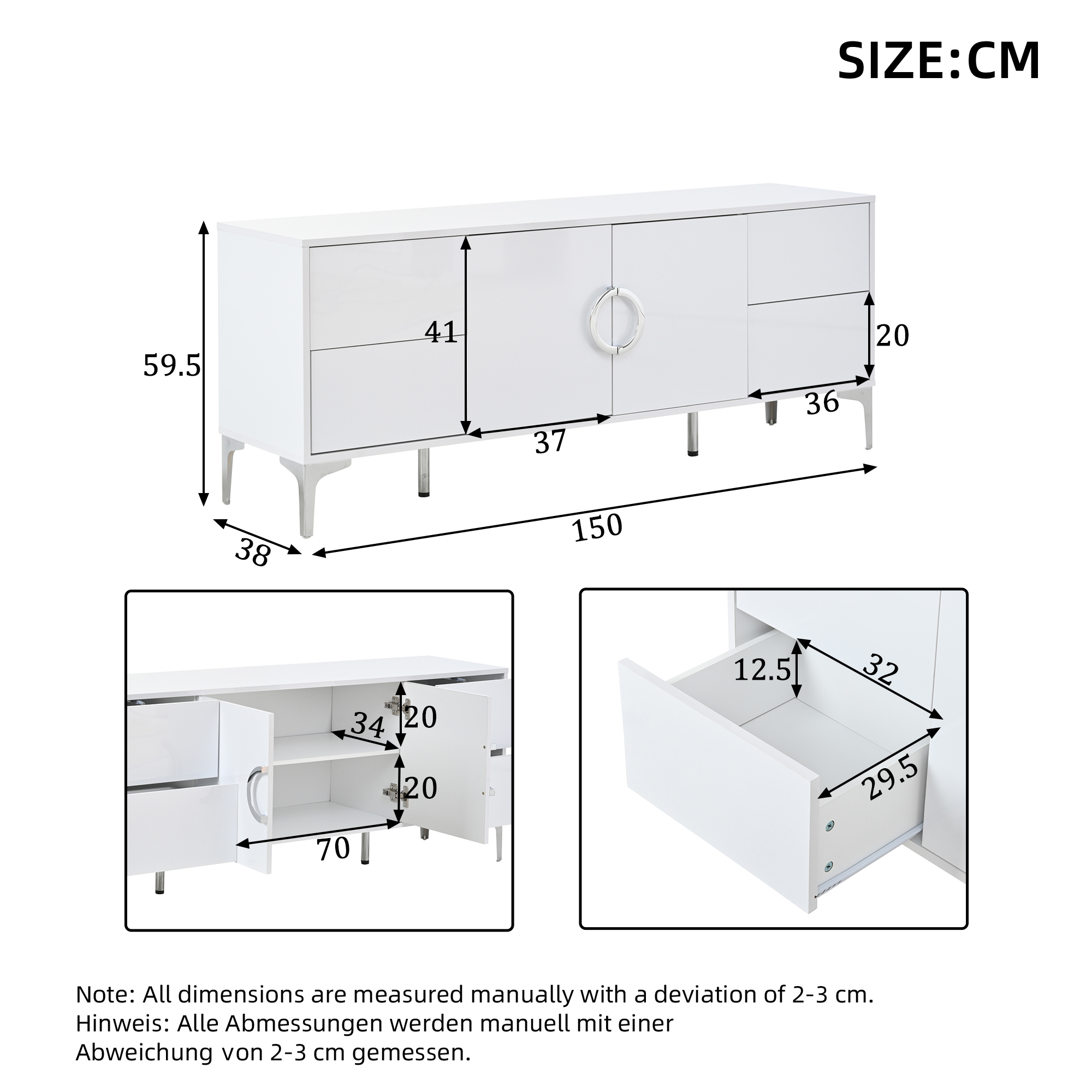 Dimensions du buffet