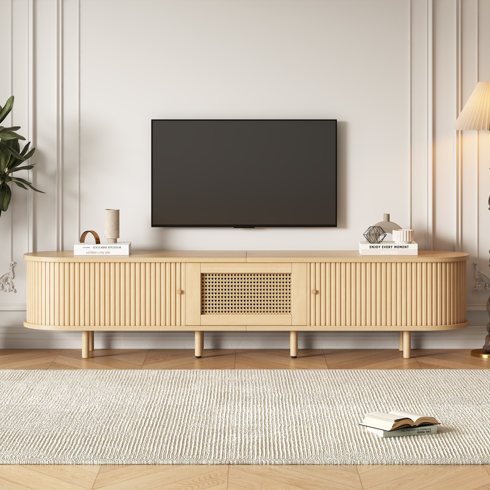 Moderner Fernsehtisch lowboard, TV-Schrank mit Run