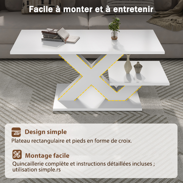 Détail du table basse