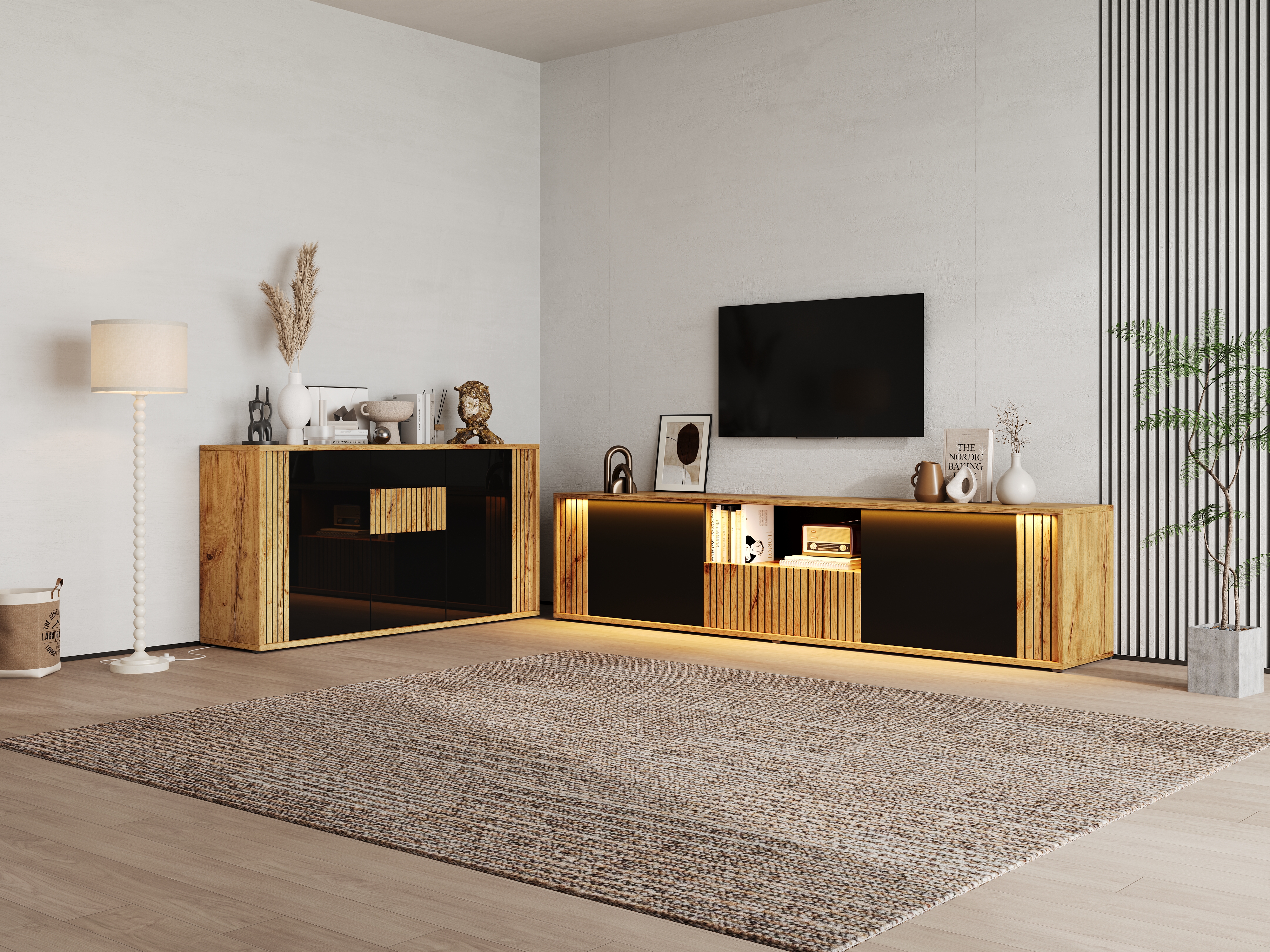 Ein Zwei Türen und eine Schublade TV-Schrank (180×