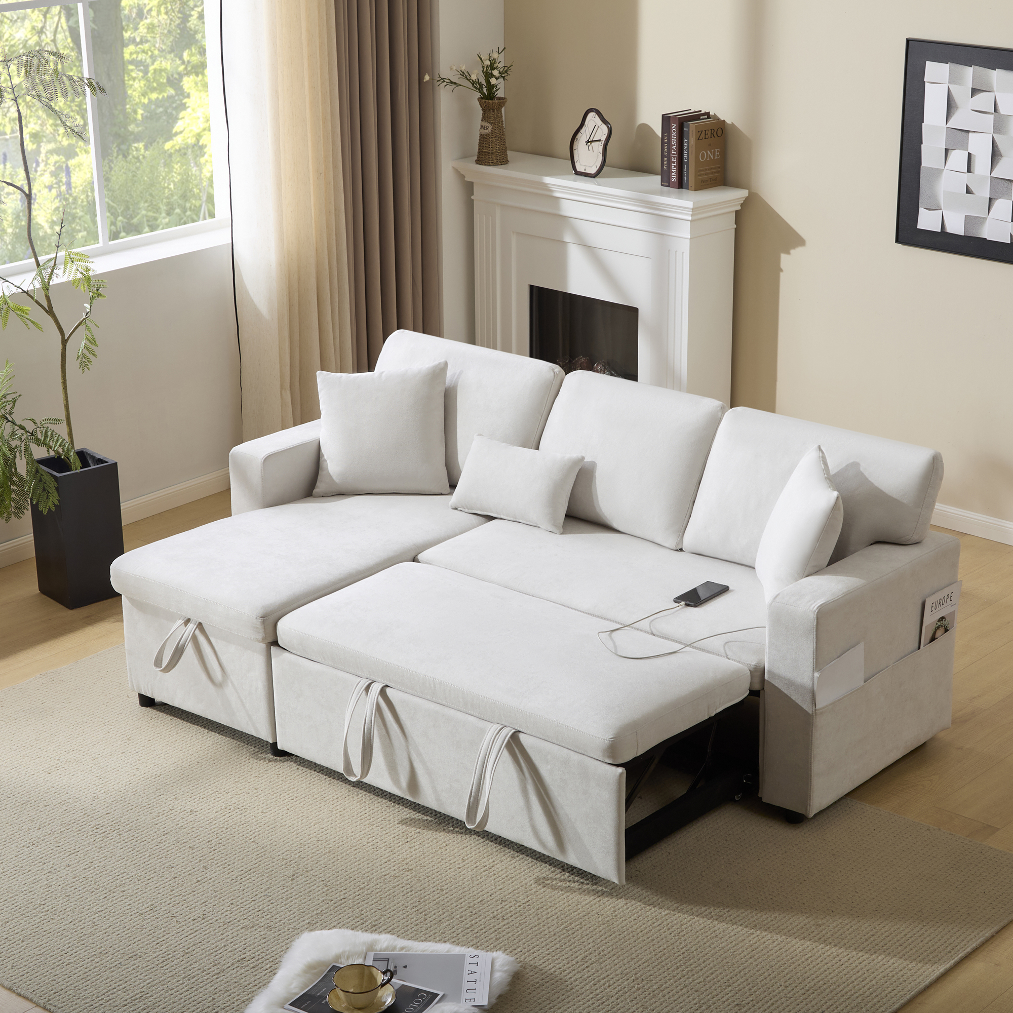 Corner Sofa Bett Eckcouch Couch L-Form Schlafcouch