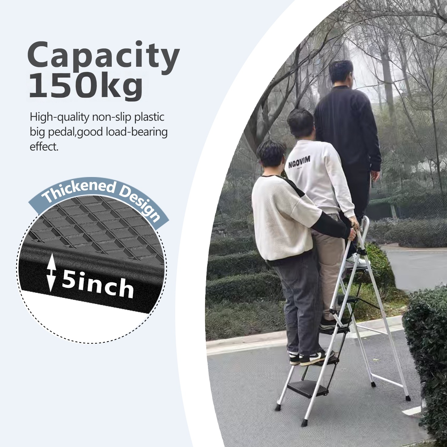 3 personnes test de charge 150kg