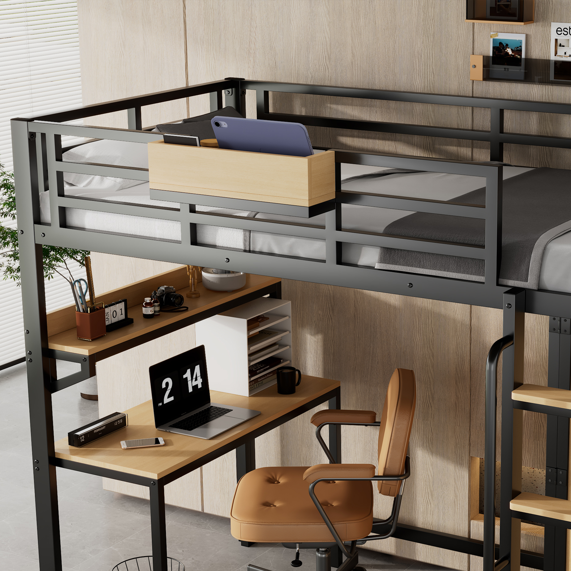Détail du bureau intégré