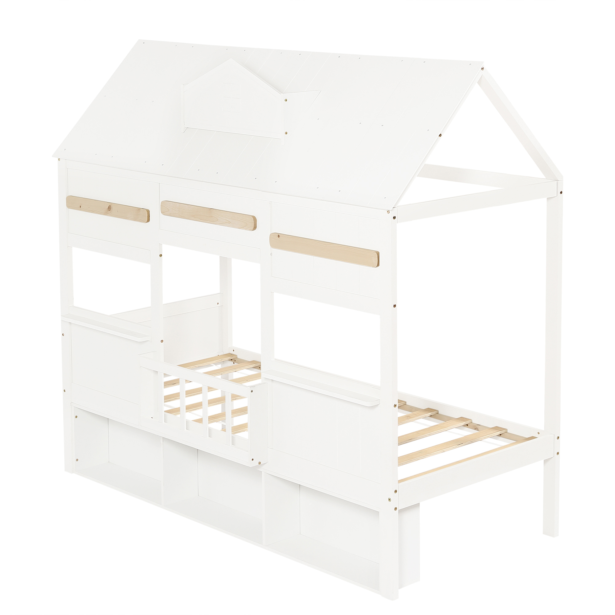 Lit mezzanine enfant design maison vue d'ensemble