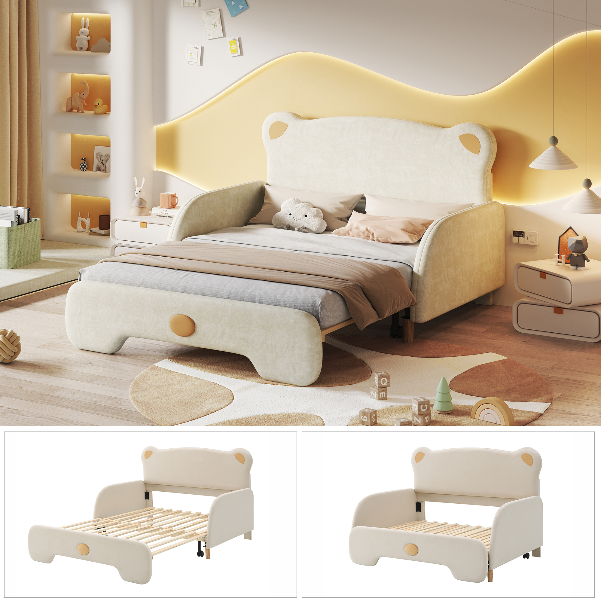 Détail du lit banquette