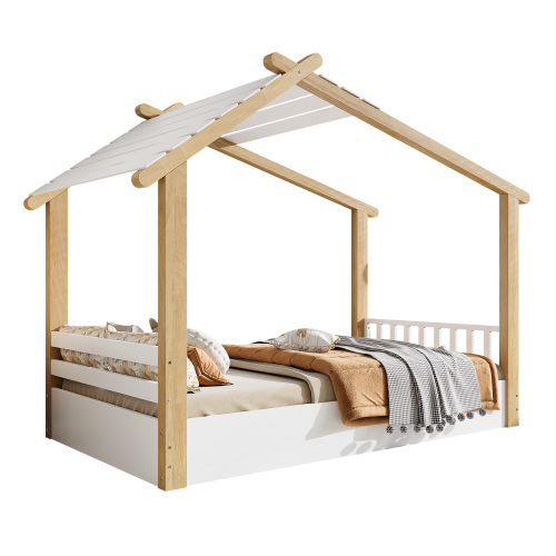 Lit enfant maison en bois design