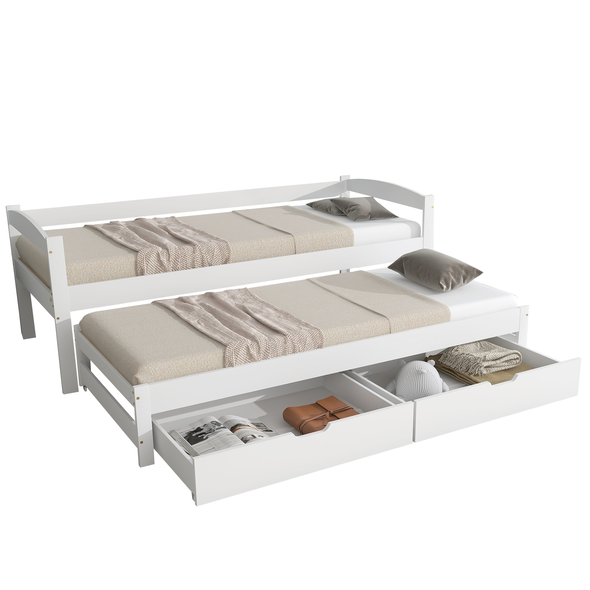Design lit jour blanc moderne sécurisé