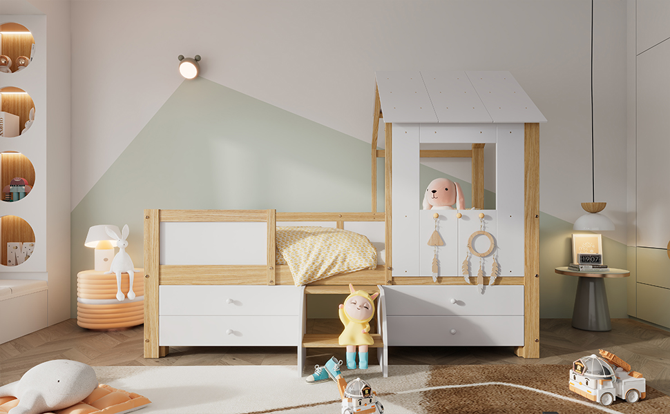 Lit enfant design maison decoration boutons