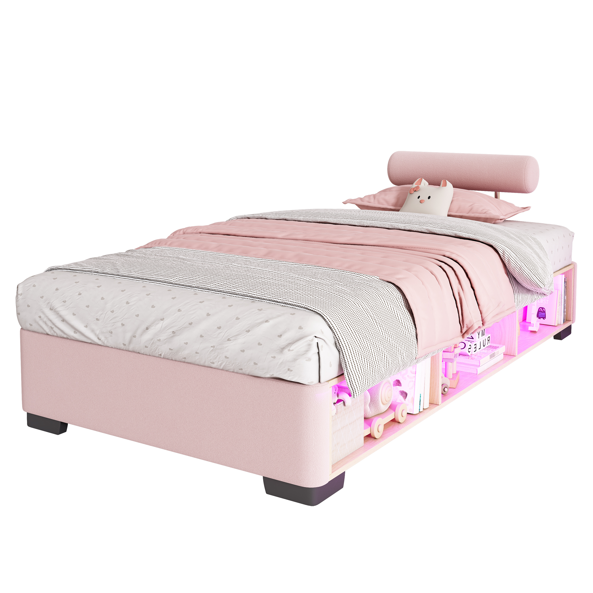 Bandeau LED d'ambiance sur le lit