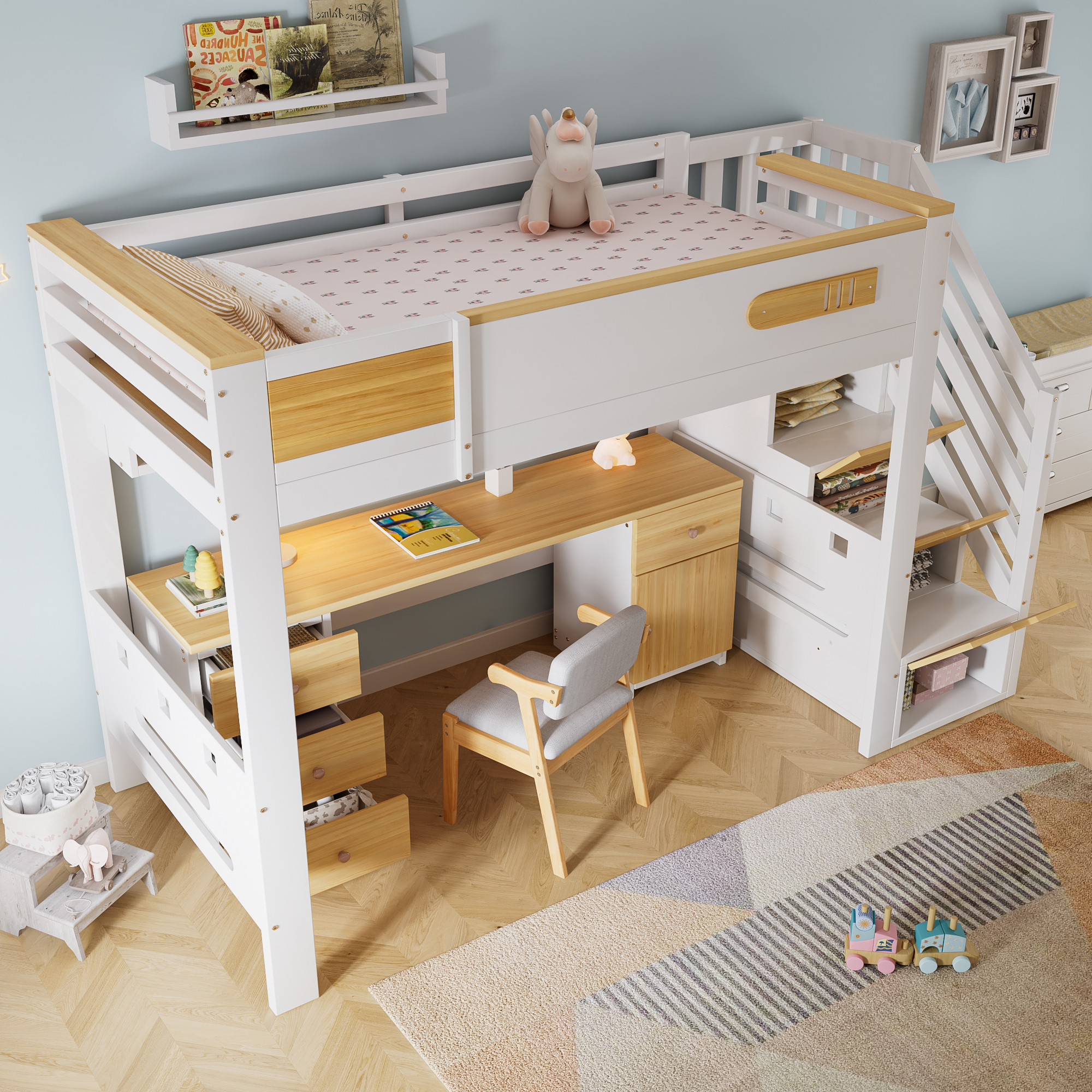 Détail du lit mezzanine