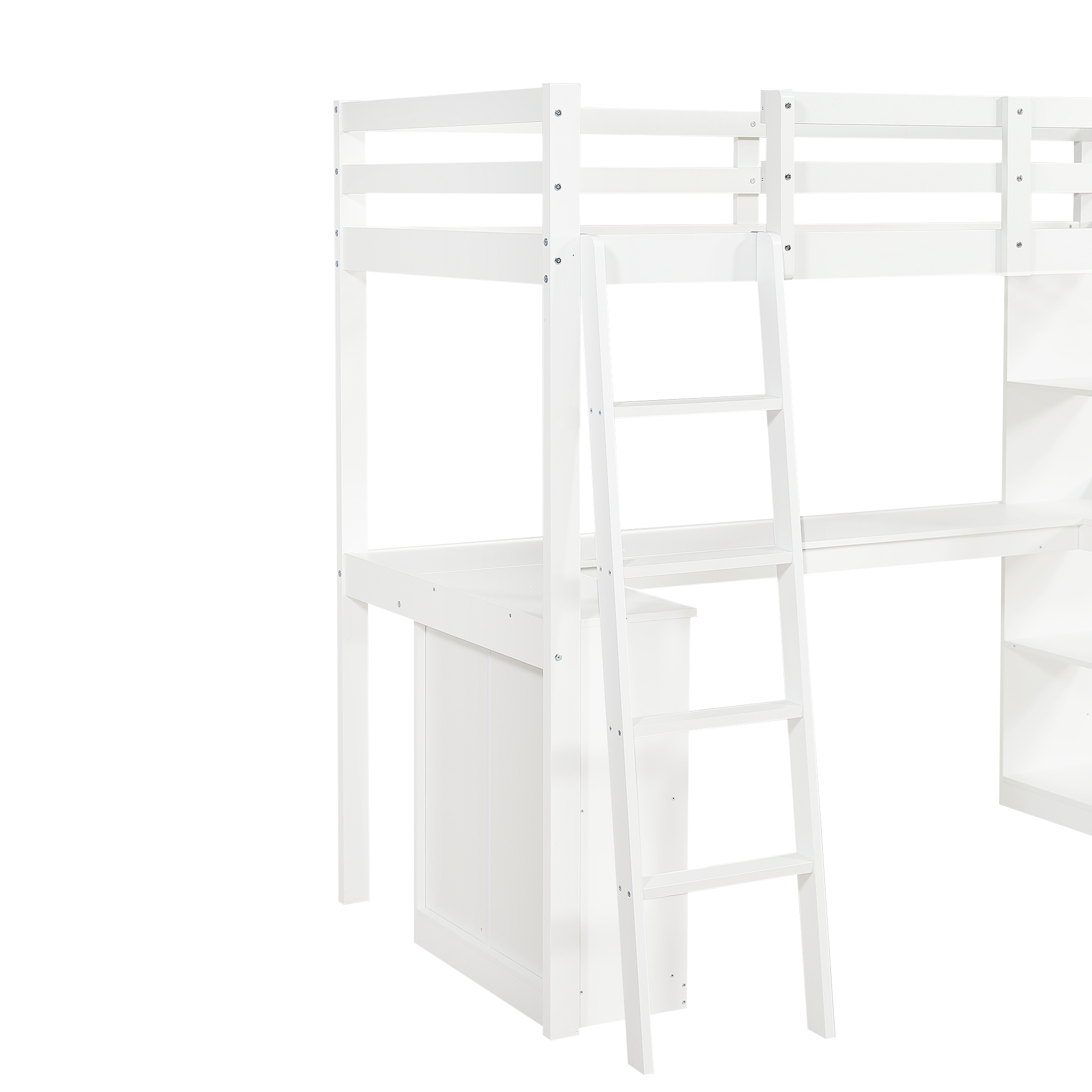 Ambiance chambre avec lit blanc