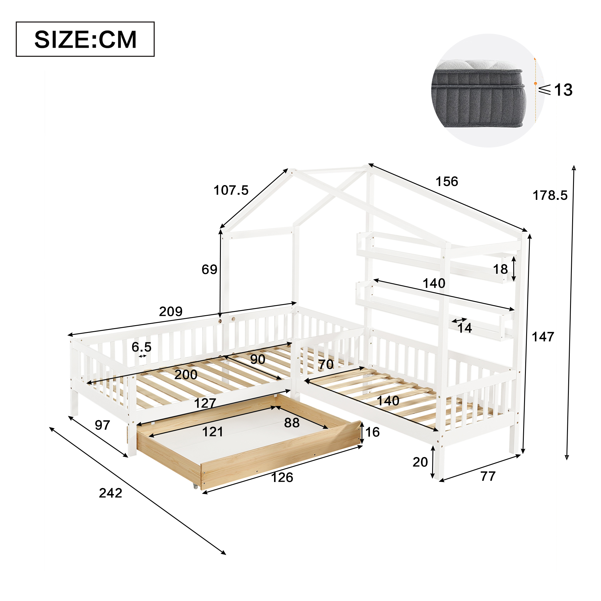 Dimensions du lit simple