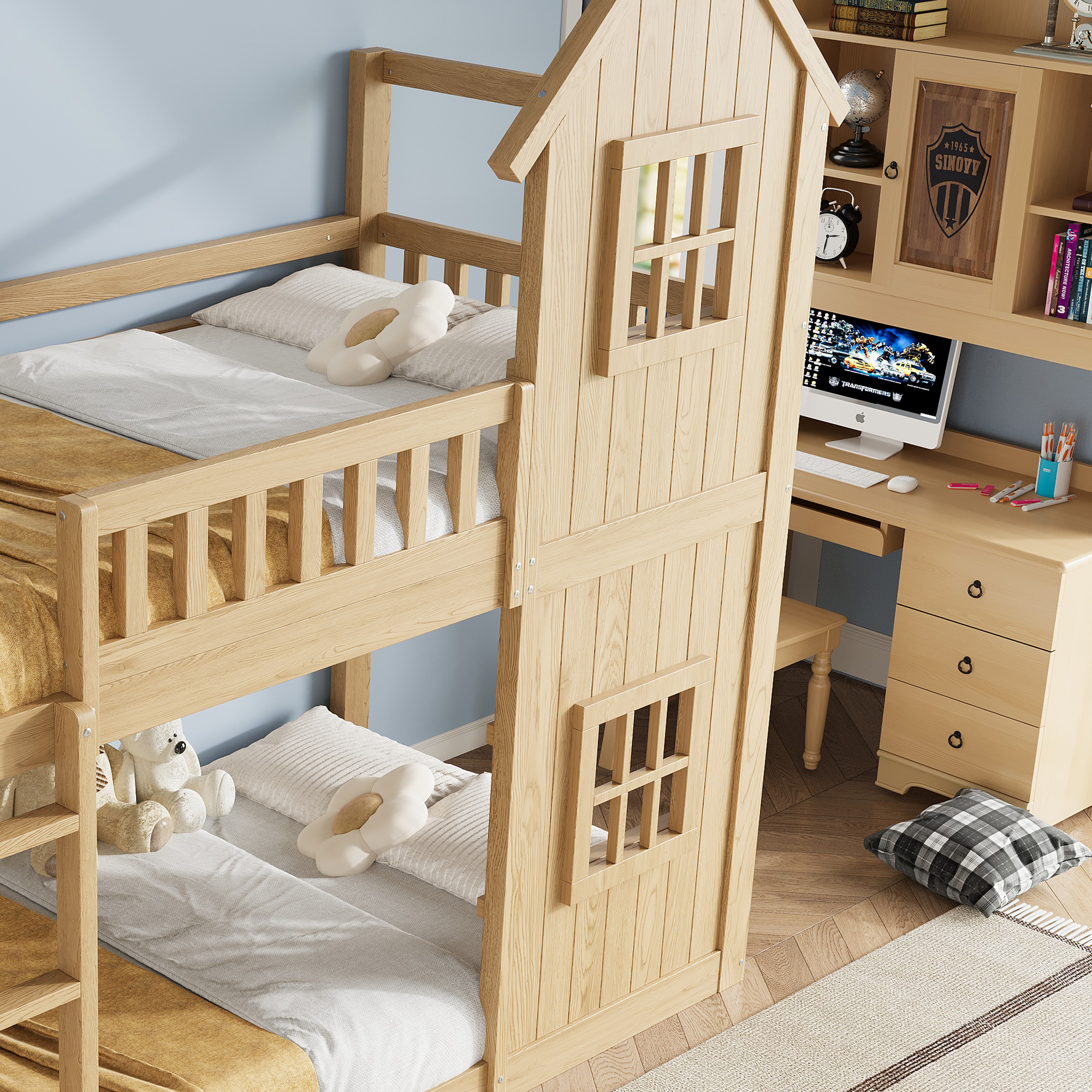 Lit cabane design chambre enfant