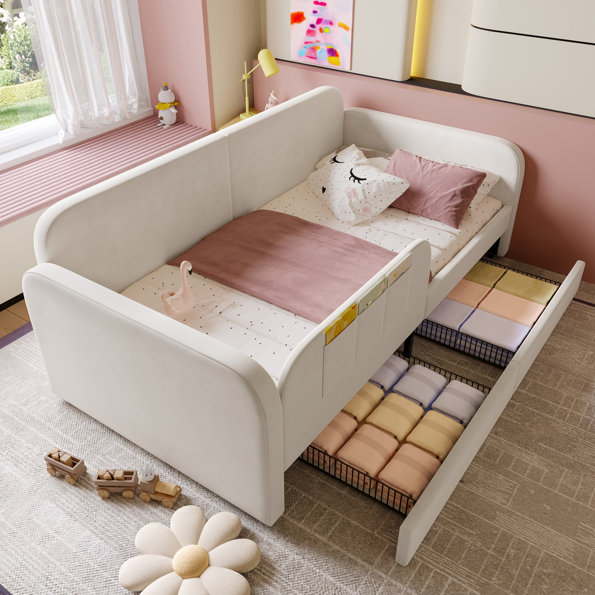 Kinder-Spleißbett, Polsterbett, Tagesbett, Schlafs