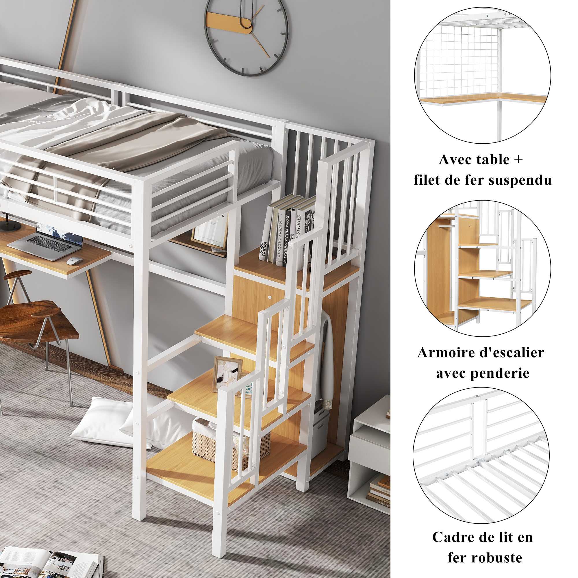 Des rangements organisés autour du couchage