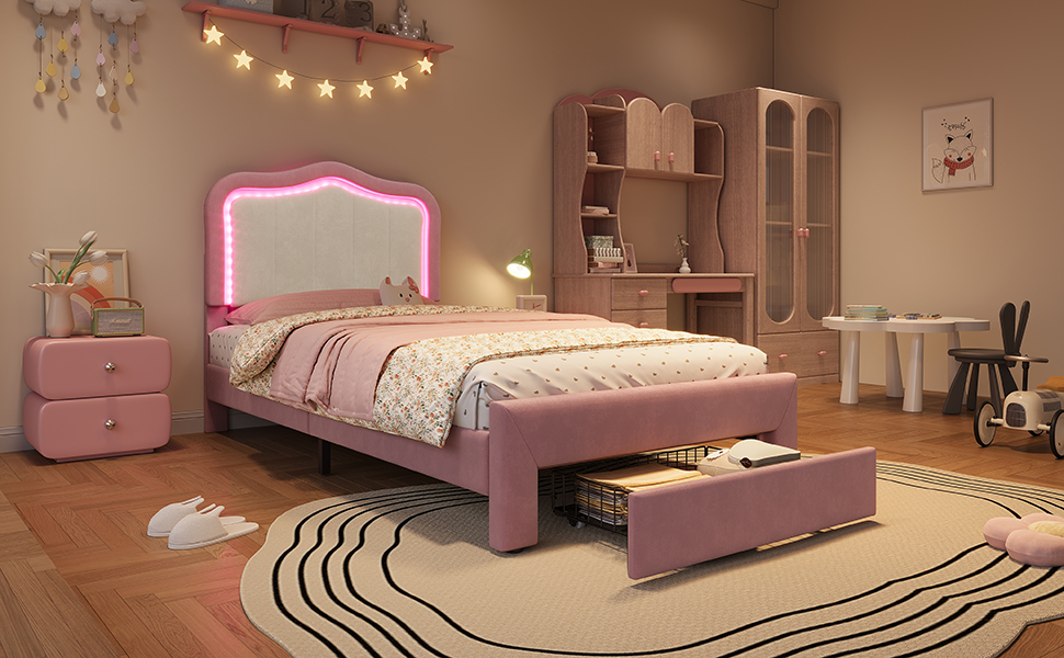 Vue d’ensemble du lit