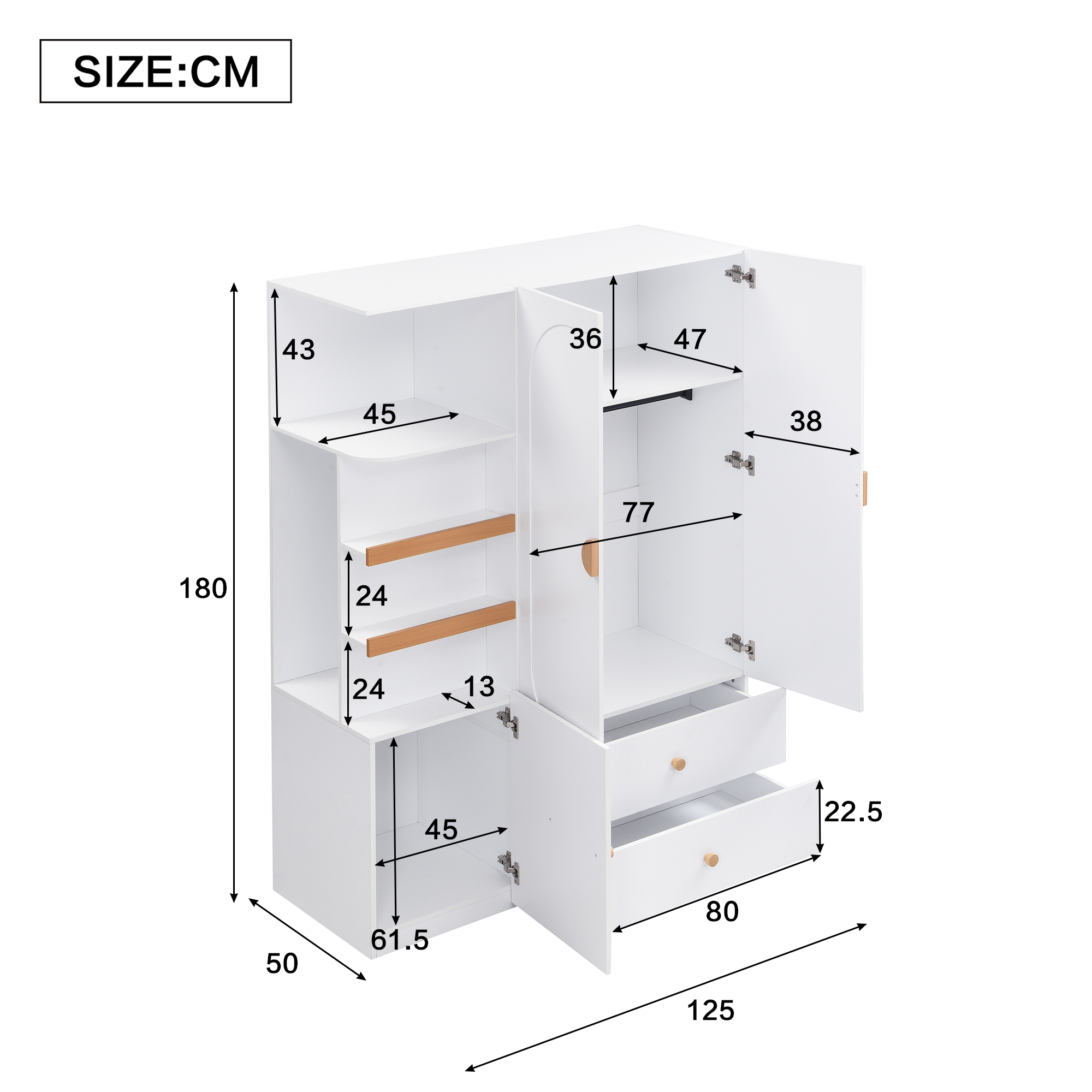 Armoire rangement détails