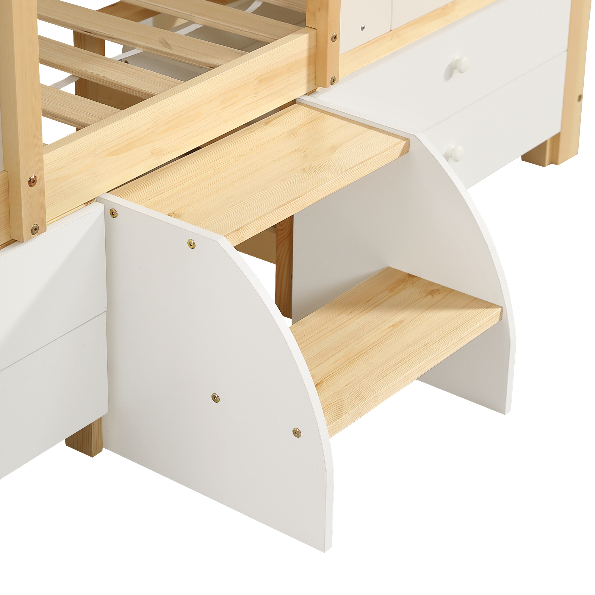 Lit enfant design maison escalier cote