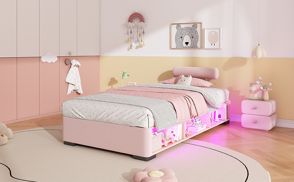 Tête de lit flexible montée sur 3 côtés
