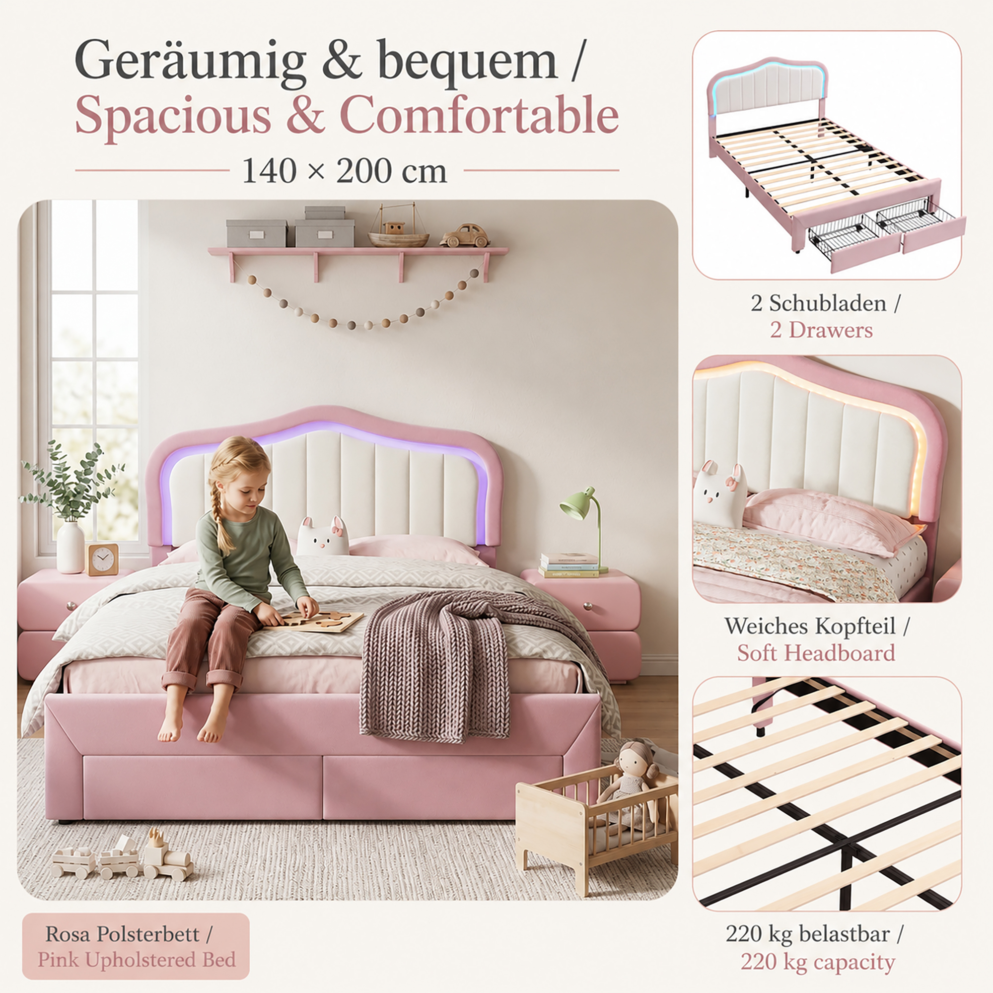 Des rangements organisés autour du couchage