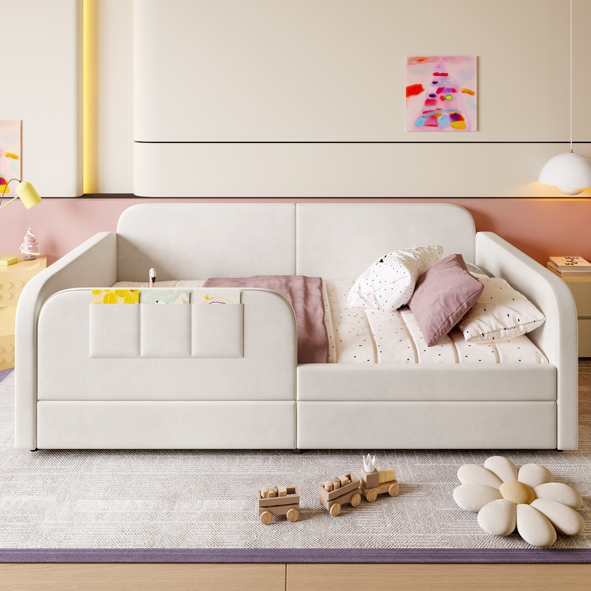 Kinder-Spleißbett, Polsterbett, Tagesbett, Schlafs