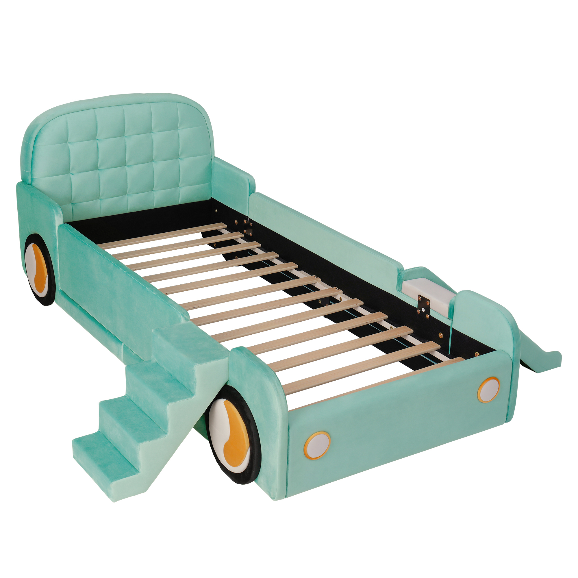 Vue d'ensemble du lit voiture