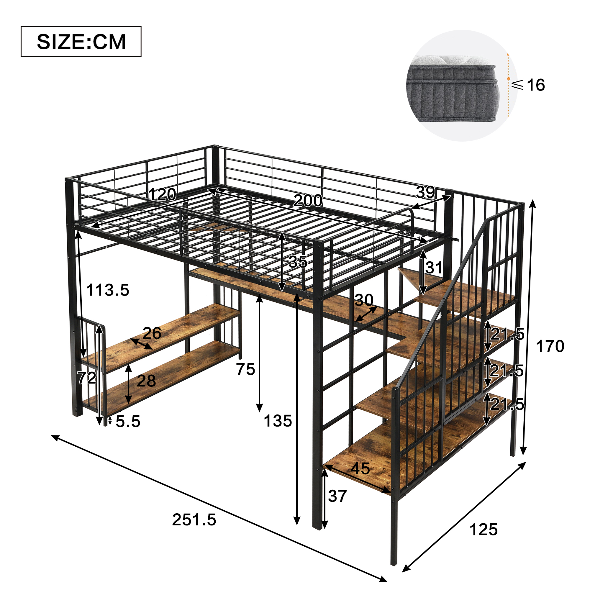 Lit mezzanine - vue finale