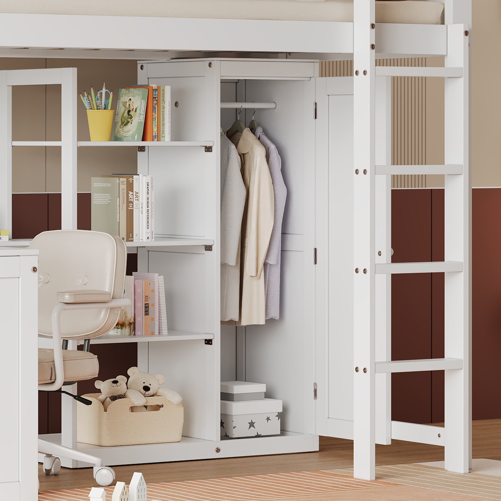 Espace sous le lit
