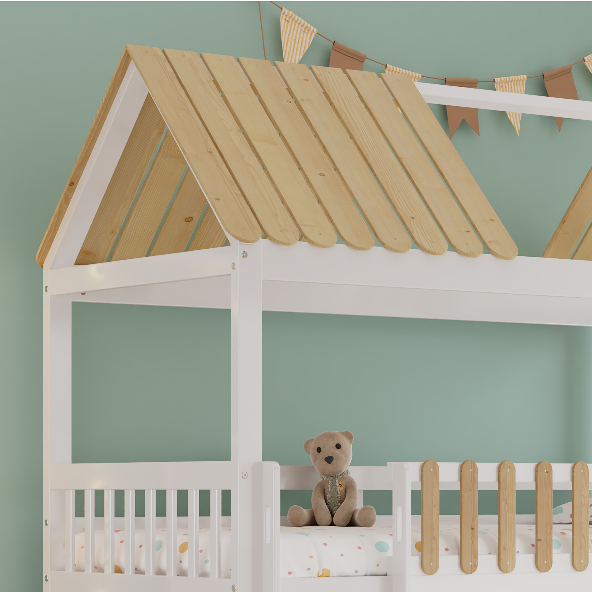 Ambiance chambre enfant avec lit cabane