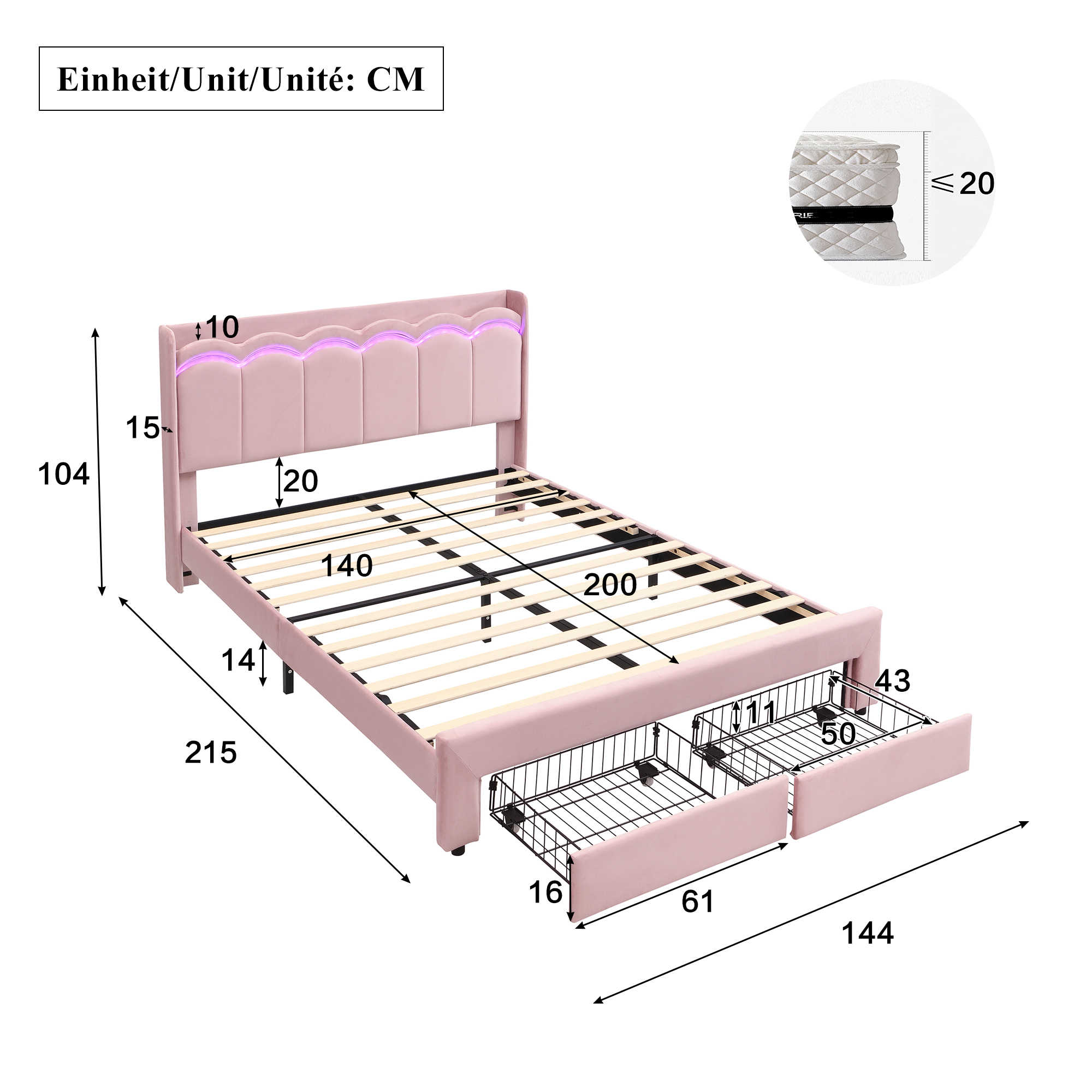 Des rangements organisés autour du couchage