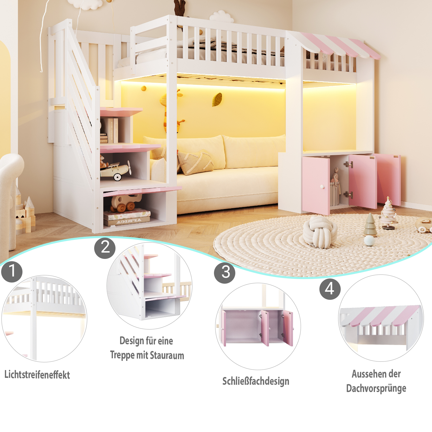 Détail du lit mezzanine