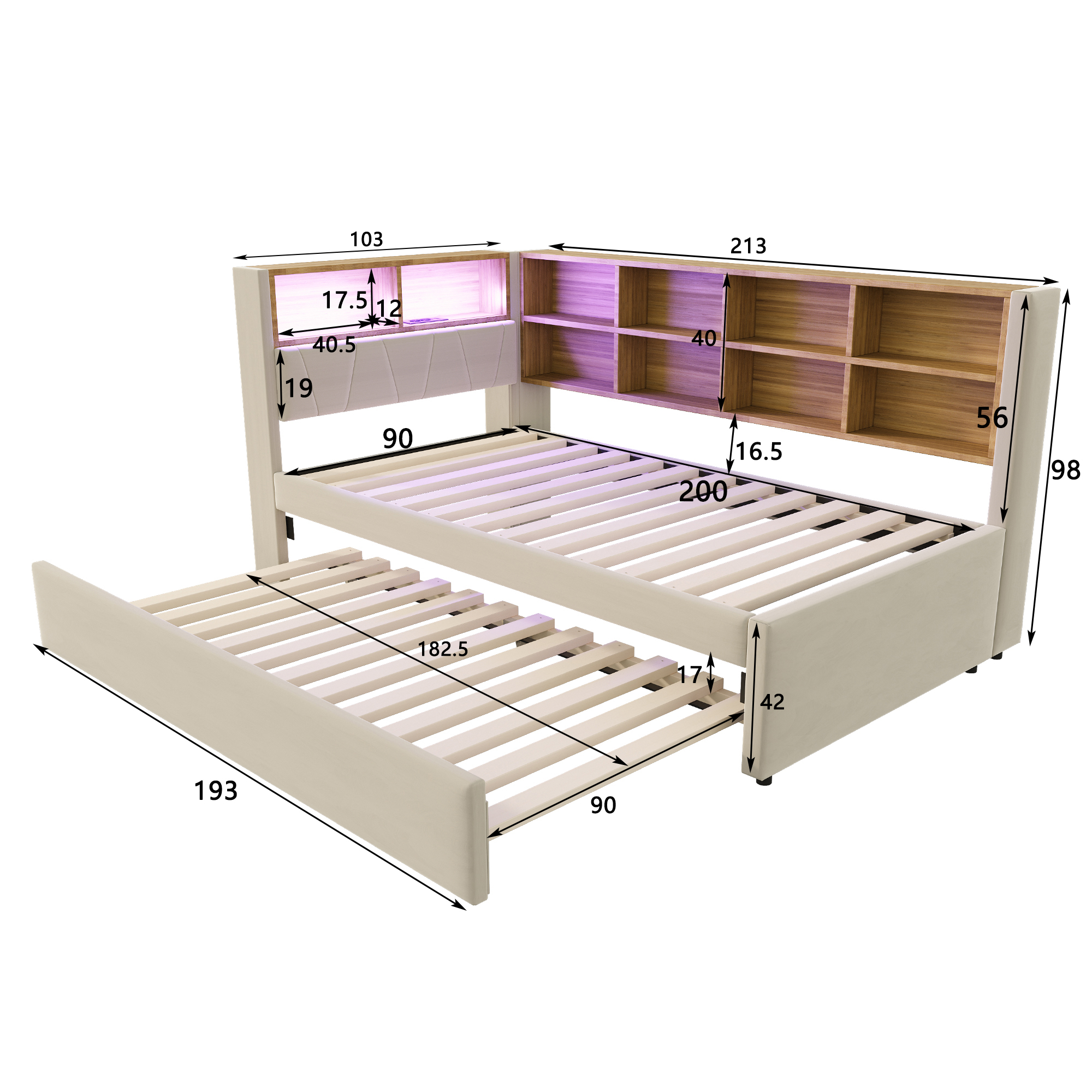 Dimensions du canapé convertible