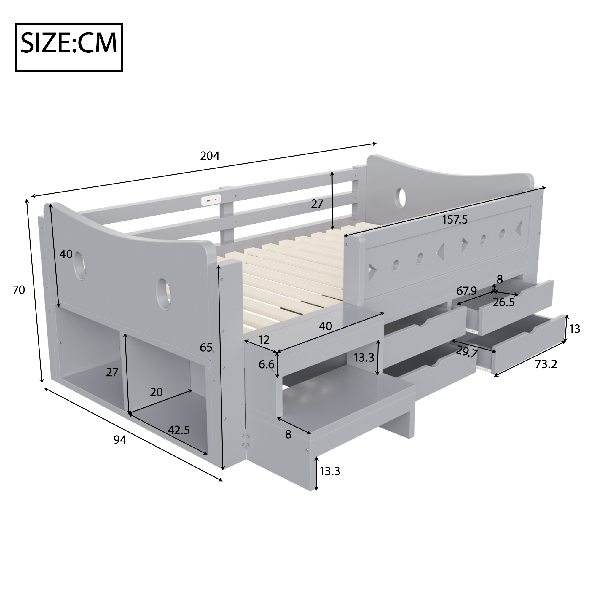 Dimensions du lit simple